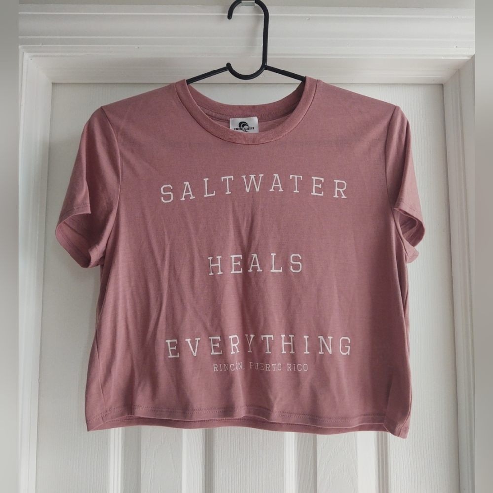 COASTAL CLASSICS PUERTO RICO Beach Summer T-Shirt SALTWATER HEALS EVERYTHING SM